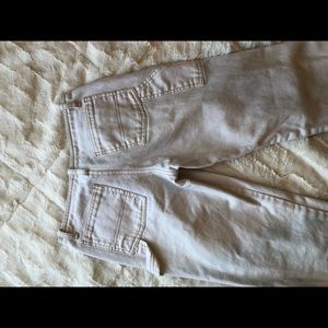 White cropped denim